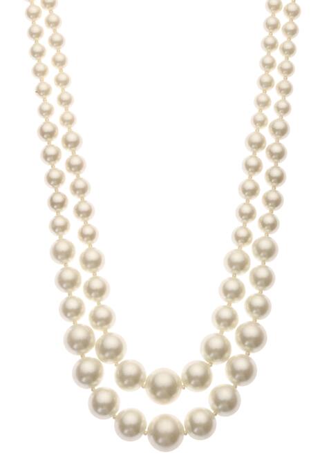 Buy_Dusala_Silver Plated Double Necklace _Online_at_Aza_Fashions