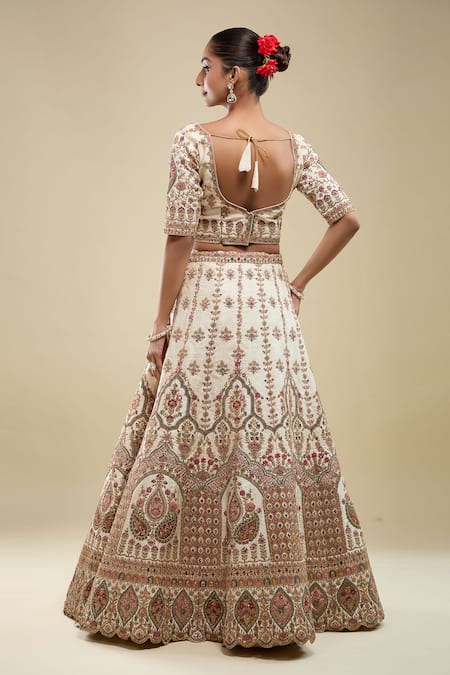 Samyukta Singhania Geometric Embroidered Lehenga Set 