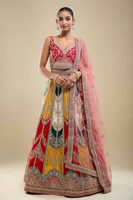 Samyukta Singhania Paisley Embroidered Lehenga Set 
