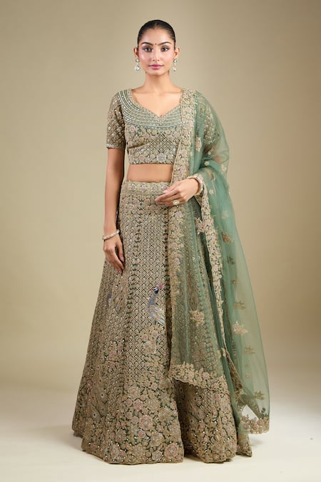 Samyukta Singhania Aari Embroidered Lehenga Set 
