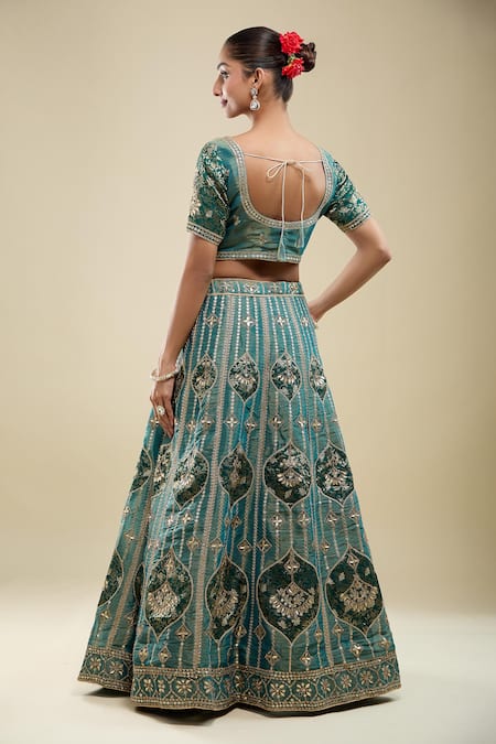 Samyukta Singhania Leaflet Embroidered Lehenga Set 