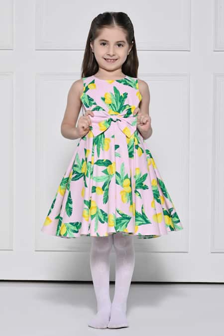 The Pony & Peony Co. Lime Print Dress 