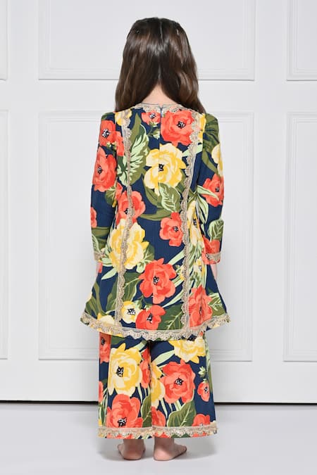 The Pony & Peony Co. Floral Pattern Kurta With Pant 