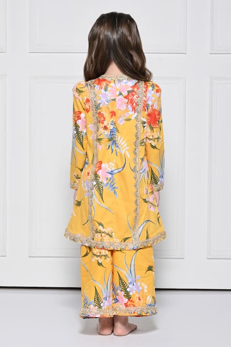 The Pony & Peony Co. Floral Pattern Kurta With Pant 