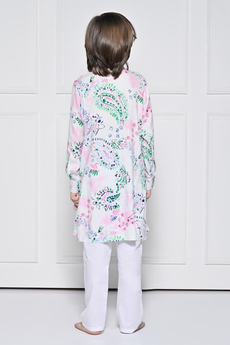 The Pony & Peony Co. Floral Pattern Kurta With Pant 