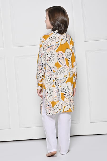 The Pony & Peony Co. Floral Pattern Kurta With Pant 