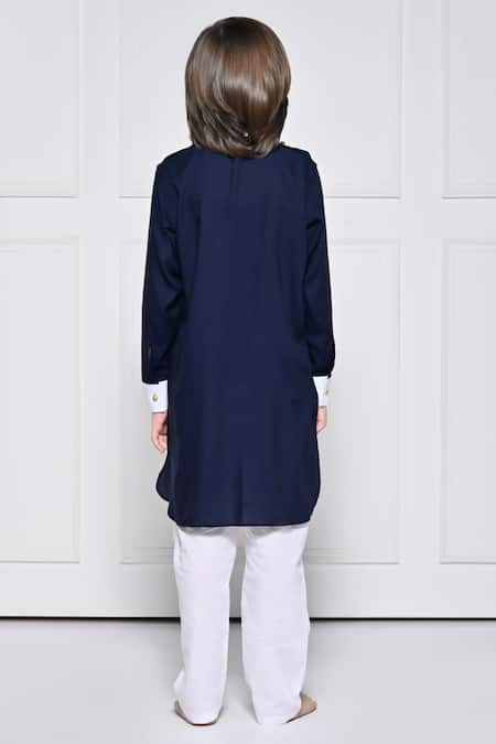 The Pony & Peony Co. Plain Kurta With Pant 