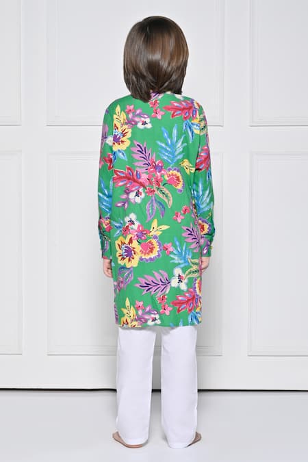 The Pony & Peony Co. Floral Pattern Kurta With Pant 