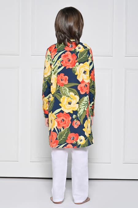 The Pony & Peony Co. Floral Pattern Kurta With Pant 
