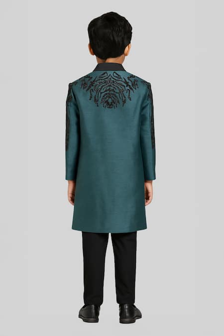 PAARSH Niroveer Embroidered Achkan Set 