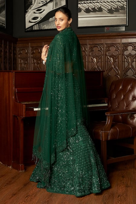 Istya Emerald Fishcut Lehenga Set 