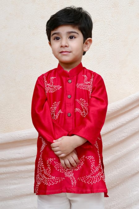 P & S CO Embroidered Kurta Set 
