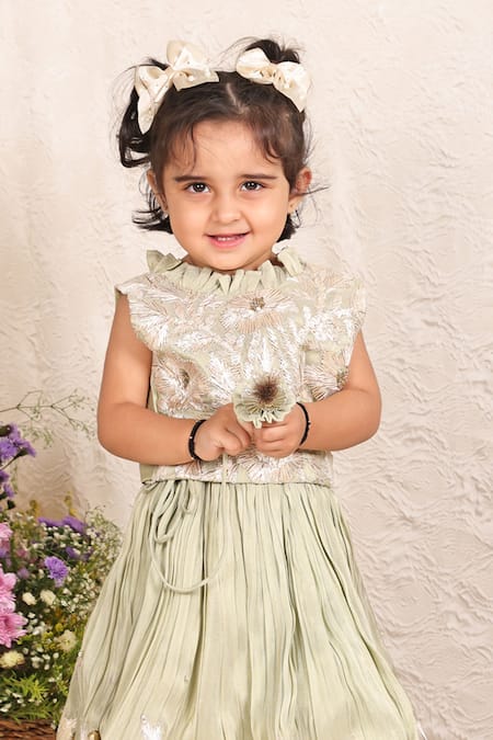 P & S CO Embroidered Lehenga Set 