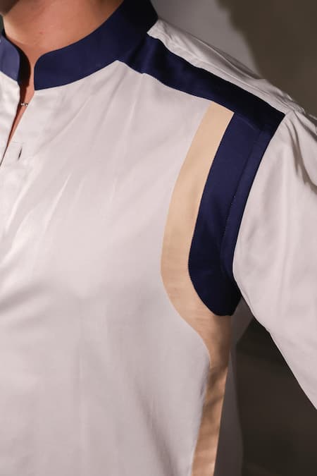 Shop_Menero_White Cotton Pure Shirt _Online_at_Aza_Fashions