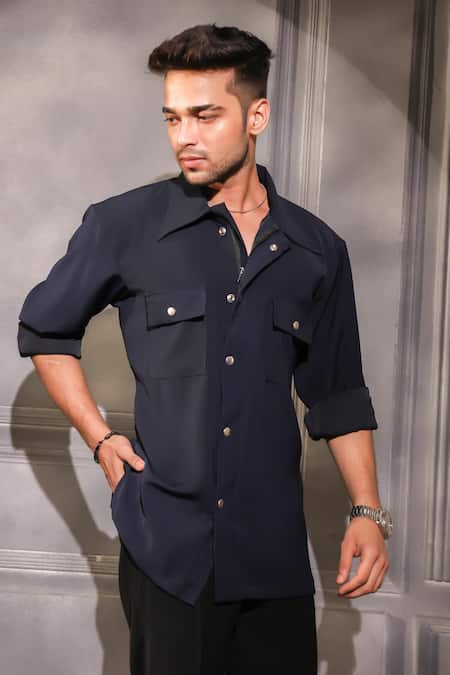 Menero Blur Front pocket Shirt 