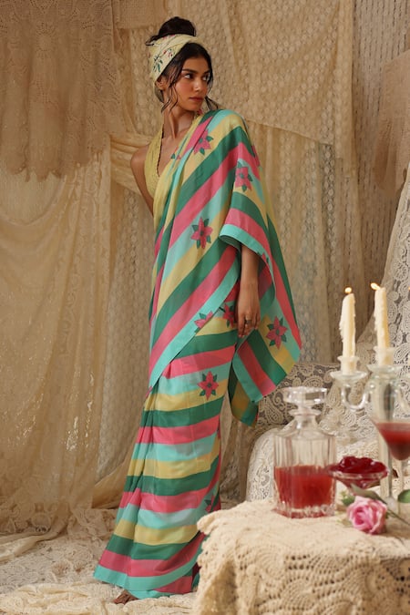 Shop Kritika Murarka Yellow Halter Neck Crochet Bralette Online at Aza Fashions Shop_Kritika Murarka_Yellow Halter Neck Crochet Bralette _Online_at_Aza_Fashions