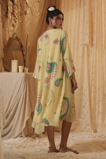 Kritika Murarka Yellow Paisley Tunic Dress 