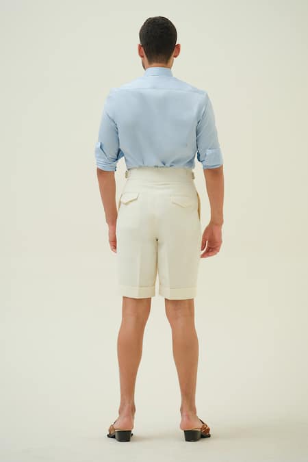 Amrit Dawani Monkeys & Jar Blue Hand Painted Shirt 