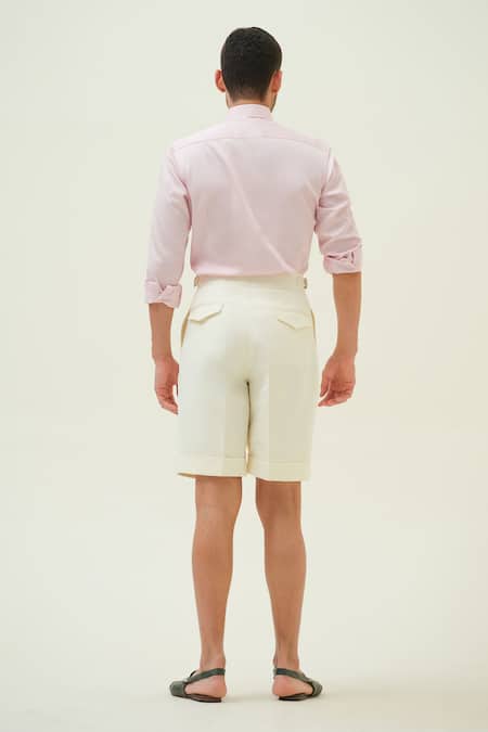 Amrit Dawani Bug And Flower Pink Hand Embroidered Shirt 