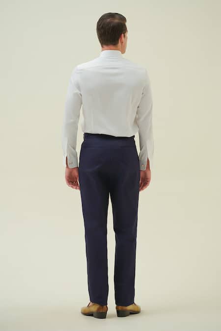 Amrit Dawani Bunny White Hand Embroidered Shirt 