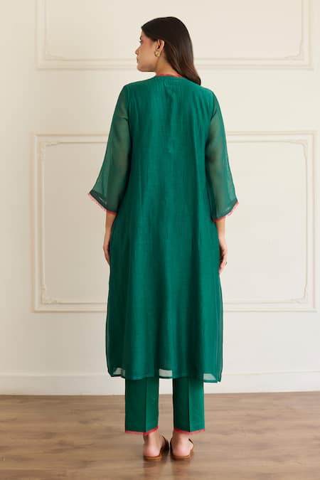 Juanita By Shubhda Embroidered Kurta With Pant 