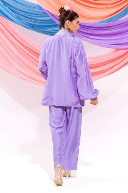 Leela By A Embroidered Shirt With Pant 