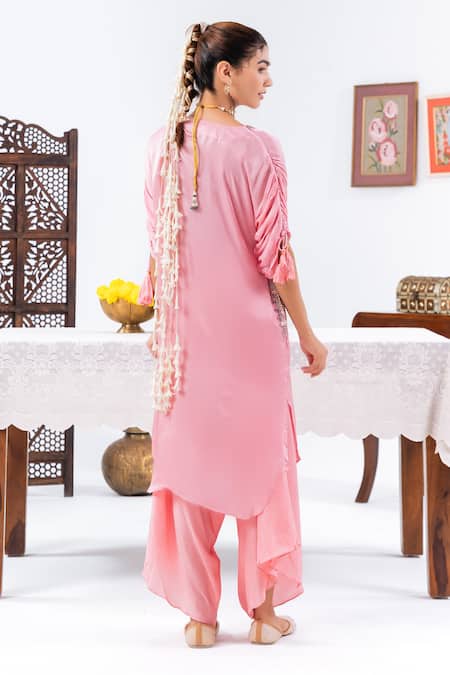 Leela By A Placement Hand Embroidered Kurta With Harem Pant 