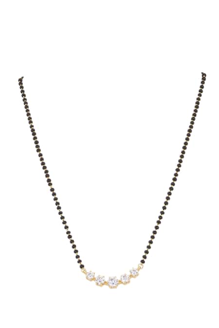 Sica Jewellery 925 Silver Bakul Solitaire Mangalsutra 