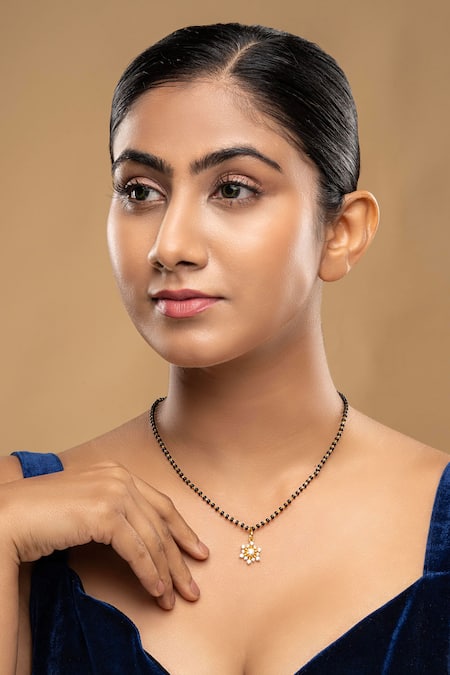 Sica Jewellery Black 925 Silver Ayra Mangalsutra 