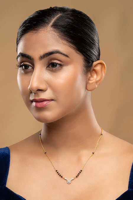 Sica Jewellery Black 925 Silver Madhu Mangalsutra 