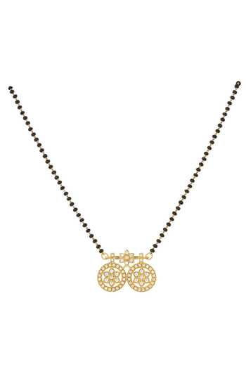 Shop Sica Jewellery Black 925 Silver Misreya Mangalsutra at Aza Fashions Shop_Sica Jewellery_Black 925 Silver Misreya Mangalsutra _at_Aza_Fashions