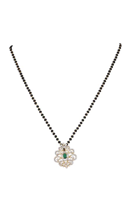 Shop Sica Jewellery Black 925 Silver Kutaja Mangalsutra at Aza Fashions Shop_Sica Jewellery_Black 925 Silver Kutaja Mangalsutra _at_Aza_Fashions