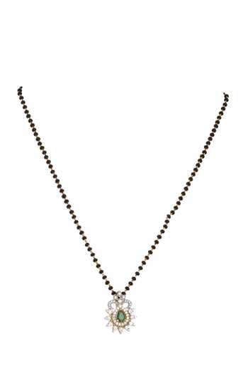 Shop Sica Jewellery Black 925 Silver Apsara Mangalsutra at Aza Fashions Shop_Sica Jewellery_Black 925 Silver Apsara Mangalsutra _at_Aza_Fashions