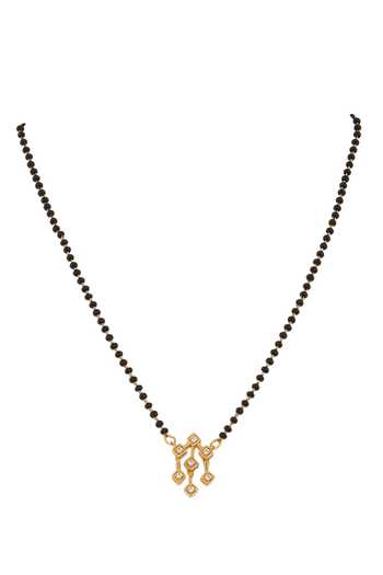 Shop Sica Jewellery Black 925 Silver Brahmi Mangalsutra at Aza Fashions Shop_Sica Jewellery_Black 925 Silver Brahmi Mangalsutra _at_Aza_Fashions