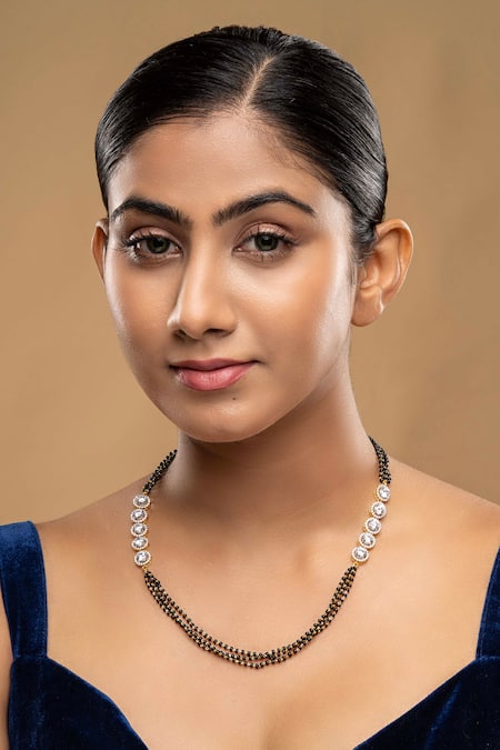 Sica Jewellery Black 925 Silver Hansraj Mangalsutra 
