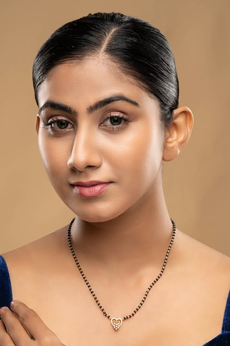 Sica Jewellery Black 925 Silver Priyal Mangalsutra 