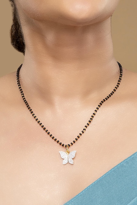 Sica Jewellery Black 925 Silver Danaid Mangalsutra 