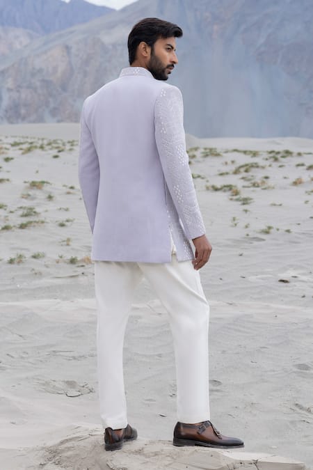 Amit Arora Hand Embroidered Jacket Kurta Set 