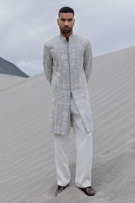 Amit Arora Hand Embroidered Sherwani With Pant 