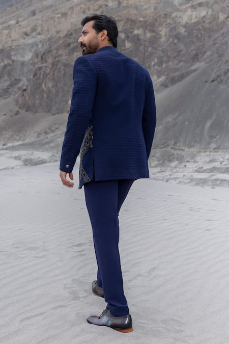 Amit Arora Hand Embroidered Opean Jacket With Kurta Set 