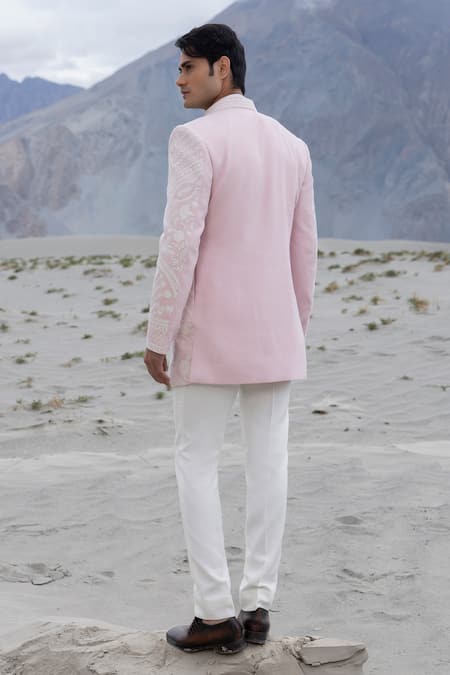 Amit Arora Hand Embroidered Jacket Kurta Set 