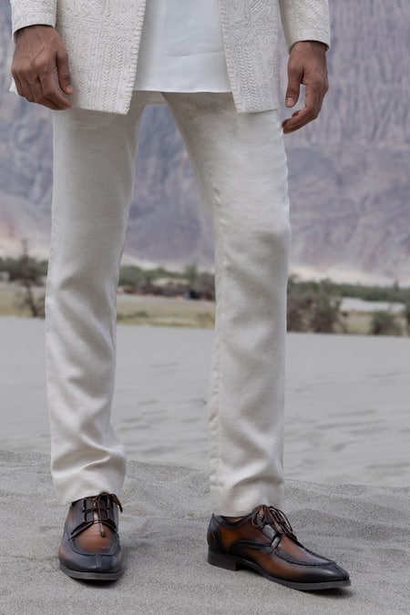 Amit Arora Beige Polyester, Linen, Modal, Twill Embroidery Hand Jacket Kurta Set Online at Aza Fashions Amit Arora_Beige Polyester, Linen, Modal, Twill Embroidery Hand Jacket Kurta Set _Online_at_Aza_Fashions