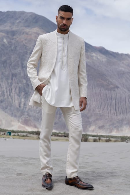 Amit Arora Hand Embroidered Jacket Kurta Set 