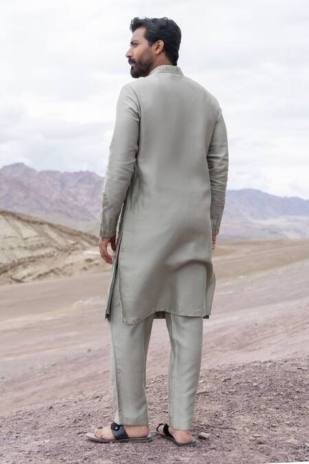 Amit Arora Dori Embroidered Kurta With Pant 