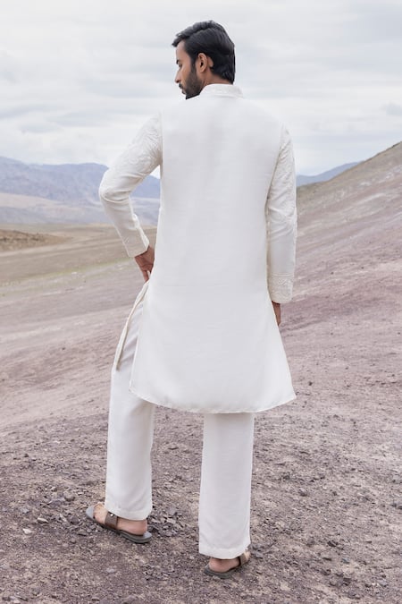 Amit Arora Dori Embroidered Kurta With Pant 