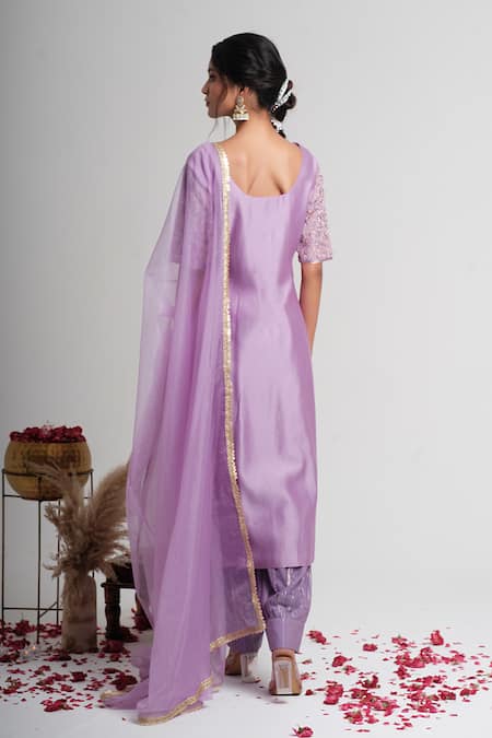 Muditaa By Urmila Abha Embroidered Kurta & Farshi Salwar Set 