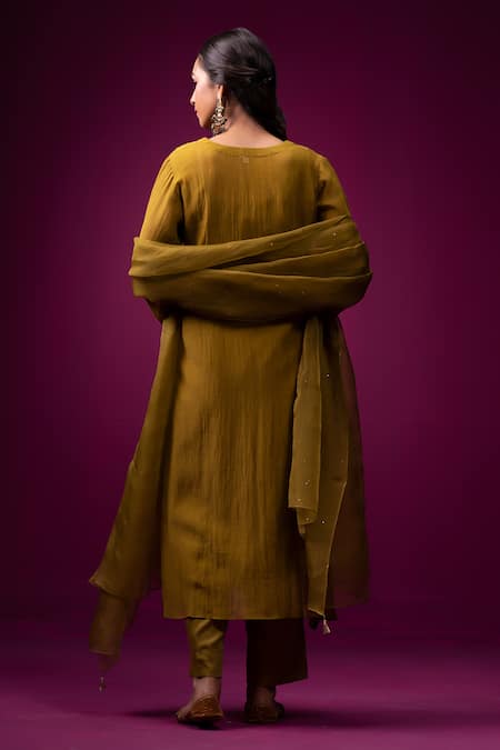 Trendy Tokari Placement Zari Work Kurta Set