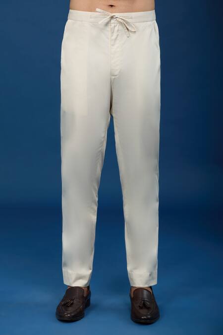 Buy_Countrymade_Ivory Cotton Abstract Cloud Kurta And Pant Set _Online_at_Aza_Fashions