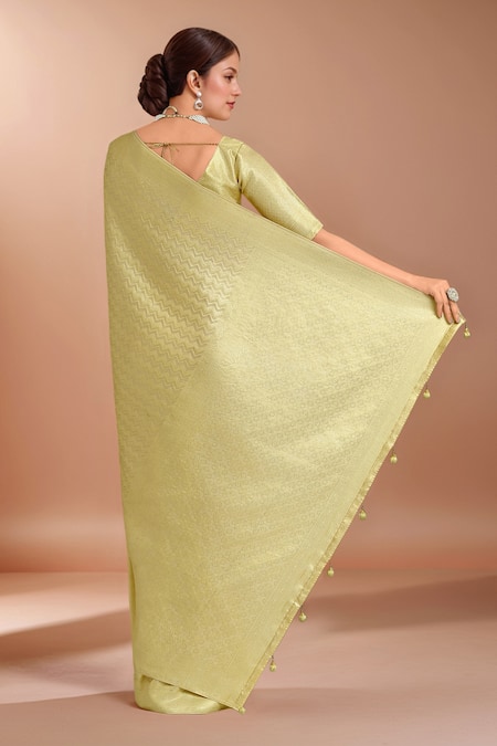 Samyukta Singhania Zari Woven Banarasi Satin Silk Saree With Blouse 