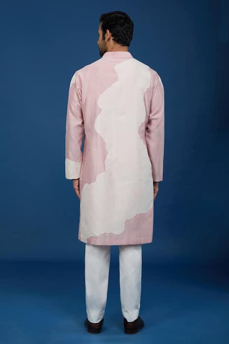 Countrymade Line Pattern Kurta & Pant Set 